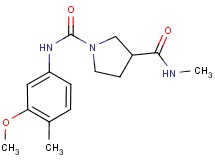 N~1~-(3-methoxy-4-methylphenyl)-N~3~-methylpyrrolidine-1,3-dicarboxamide