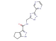 N-[(3-pyrazin-2-yl-1H-1,2,4-triazol-5-yl)methyl]-1,4,5,6-tetrahydrocyclopenta[c]pyrazole-3-carboxamide