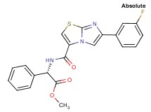 methyl (2S)-({[6-(3-fluorophenyl)imidazo[2,1-b][1,3]thiazol-3-yl]carbonyl}amino)(phenyl)acetate