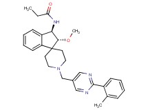 N-((2R*,3R*)-2-methoxy-1'-{[2-(2-methylphenyl)-5-pyrimidinyl]methyl}-2,3-dihydrospiro[indene-1,4'-piperidin]-3-yl)propanamide