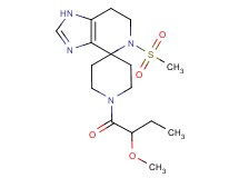 1'-(2-methoxybutanoyl)-5-(methylsulfonyl)-1,5,6,7-tetrahydrospiro[imidazo[4,5-c]pyridine-4,4'-piperidine]