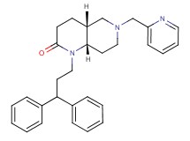 (4aR*,8aS*)-1-(3,3-diphenylpropyl)-6-(2-pyridinylmethyl)octahydro-1,6-naphthyridin-2(1H)-one