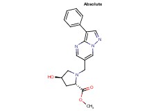 methyl (4R)-4-hydroxy-1-[(3-phenylpyrazolo[1,5-a]pyrimidin-6-yl)methyl]-L-prolinate