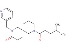 8-(4-methylpentanoyl)-2-(3-pyridinylmethyl)-2,8-diazaspiro[5.5]undecan-3-one