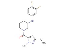 N-(3,4-difluorophenyl)-1-[(3-ethyl-1-methyl-1H-pyrazol-5-yl)carbonyl]-3-piperidinamine