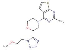 4-{2-[1-(2-methoxyethyl)-1H-tetrazol-5-yl]morpholin-4-yl}-2-methylthieno[2,3-d]pyrimidine