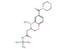 N-(tert-butyl)-2-[4-methyl-6-(morpholin-4-ylcarbonyl)-3,4-dihydro-2H-1,4-benzoxazin-3-yl]acetamide