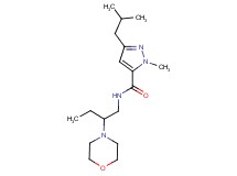3-isobutyl-1-methyl-N-[2-(4-morpholinyl)butyl]-1H-pyrazole-5-carboxamide