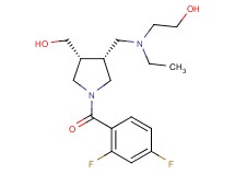 2-[{[(3R*,4R*)-1-(2,4-difluorobenzoyl)-4-(hydroxymethyl)-3-pyrrolidinyl]methyl}(ethyl)amino]ethanol