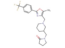 1-{[1-({5-methyl-2-[4-(trifluoromethyl)phenyl]-1,3-oxazol-4-yl}methyl)-3-piperidinyl]methyl}-2-pyrrolidinone