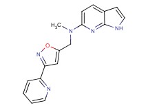 N-methyl-N-[(3-pyridin-2-ylisoxazol-5-yl)methyl]-1H-pyrrolo[2,3-b]pyridin-6-amine