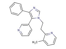 3-methyl-2-[2-(4-phenyl-5-pyridin-3-yl-1H-imidazol-1-yl)ethyl]pyridine