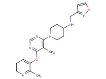N-(isoxazol-3-ylmethyl)-1-{5-methyl-6-[(2-methylpyridin-3-yl)oxy]pyrimidin-4-yl}piperidin-4-amine