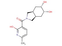 rel-(3aR,5R,6S,7aS)-2-[(2-hydroxy-6-methyl-3-pyridinyl)carbonyl]octahydro-1H-isoindole-5,6-diol