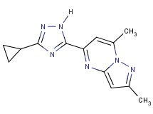 5-(3-cyclopropyl-1H-1,2,4-triazol-5-yl)-2,7-dimethylpyrazolo[1,5-a]pyrimidine