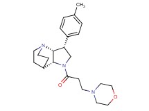 (3R*,3aR*,7aR*)-3-(4-methylphenyl)-1-(3-morpholin-4-ylpropanoyl)octahydro-4,7-ethanopyrrolo[3,2-b]pyridine