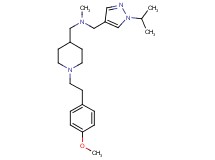 1-(1-isopropyl-1H-pyrazol-4-yl)-N-({1-[2-(4-methoxyphenyl)ethyl]-4-piperidinyl}methyl)-N-methylmethanamine
