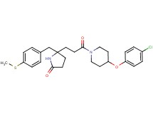 5-{3-[4-(4-chlorophenoxy)-1-piperidinyl]-3-oxopropyl}-5-[4-(methylthio)benzyl]-2-pyrrolidinone