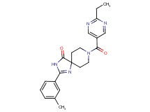 8-[(2-ethylpyrimidin-5-yl)carbonyl]-2-(3-methylphenyl)-1,3,8-triazaspiro[4.5]dec-1-en-4-one