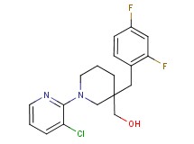 [1-(3-chloropyridin-2-yl)-3-(2,4-difluorobenzyl)piperidin-3-yl]methanol