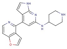 4-furo[3,2-c]pyridin-4-yl-N-4-piperidinyl-1H-pyrrolo[2,3-b]pyridin-6-amine dihydrochloride