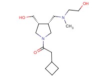 2-[{[(3R*,4R*)-1-(cyclobutylacetyl)-4-(hydroxymethyl)-3-pyrrolidinyl]methyl}(methyl)amino]ethanol