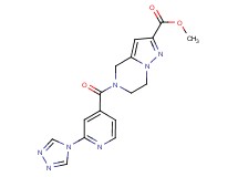 methyl 5-[2-(4H-1,2,4-triazol-4-yl)isonicotinoyl]-4,5,6,7-tetrahydropyrazolo[1,5-a]pyrazine-2-carboxylate
