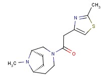 (1R*,6S*)-9-methyl-3-[(2-methyl-1,3-thiazol-4-yl)acetyl]-3,9-diazabicyclo[4.2.1]nonane