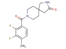 8-(2,3-difluoro-4-methylbenzoyl)-2,8-diazaspiro[4.5]decan-3-one