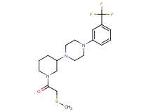 1-{1-[(methylthio)acetyl]-3-piperidinyl}-4-[3-(trifluoromethyl)phenyl]piperazine