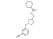 N-{[1-(3-cyanobenzyl)pyrrolidin-3-yl]methyl}cyclohexanecarboxamide