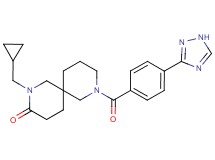 2-(cyclopropylmethyl)-8-[4-(1H-1,2,4-triazol-3-yl)benzoyl]-2,8-diazaspiro[5.5]undecan-3-one