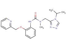 N-[(4-isopropyl-4H-1,2,4-triazol-3-yl)methyl]-N-methyl-N'-[2-(pyridin-2-ylmethoxy)phenyl]urea