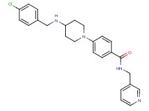 4-{4-[(4-chlorobenzyl)amino]-1-piperidinyl}-N-(3-pyridinylmethyl)benzamide