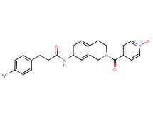 3-(4-methylphenyl)-N-[2-(1-oxidoisonicotinoyl)-1,2,3,4-tetrahydro-7-isoquinolinyl]propanamide