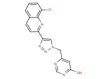 6-{[4-(8-chloroquinolin-2-yl)-1H-1,2,3-triazol-1-yl]methyl}pyrimidin-4-ol