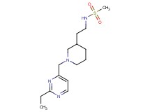 N-(2-{1-[(2-ethylpyrimidin-4-yl)methyl]piperidin-3-yl}ethyl)methanesulfonamide