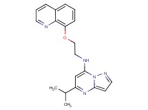 5-isopropyl-N-[2-(8-quinolinyloxy)ethyl]pyrazolo[1,5-a]pyrimidin-7-amine