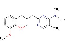 2-[(8-methoxy-3,4-dihydro-2H-chromen-3-yl)methyl]-N,N,5-trimethylpyrimidin-4-amine