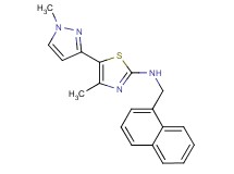 4-methyl-5-(1-methyl-1H-pyrazol-3-yl)-N-(1-naphthylmethyl)-1,3-thiazol-2-amine