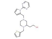 2-[4-{[1-(2-pyrimidinyl)-1H-pyrrol-2-yl]methyl}-1-(2-thienylmethyl)-2-piperazinyl]ethanol