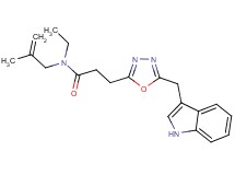 N-ethyl-3-[5-(1H-indol-3-ylmethyl)-1,3,4-oxadiazol-2-yl]-N-(2-methyl-2-propen-1-yl)propanamide