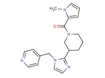 4-[(2-{1-[(1-methyl-1H-pyrrol-2-yl)carbonyl]piperidin-3-yl}-1H-imidazol-1-yl)methyl]pyridine