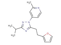4-{5-[2-(2-furyl)ethyl]-3-isopropyl-1H-1,2,4-triazol-1-yl}-2-methylpyridine