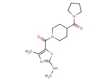 N,4-dimethyl-5-{[4-(1-pyrrolidinylcarbonyl)-1-piperidinyl]carbonyl}-1,3-thiazol-2-amine