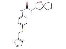 N-{4-[(2-furylmethyl)thio]phenyl}-N'-1-oxaspiro[4.4]non-3-ylurea
