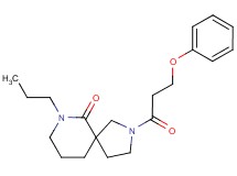 2-(3-phenoxypropanoyl)-7-propyl-2,7-diazaspiro[4.5]decan-6-one