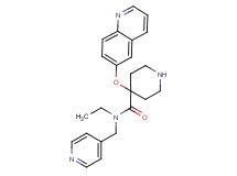 N-ethyl-N-(pyridin-4-ylmethyl)-4-(quinolin-6-yloxy)piperidine-4-carboxamide