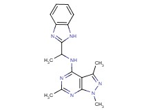 N-[1-(1H-benzimidazol-2-yl)ethyl]-1,3,6-trimethyl-1H-pyrazolo[3,4-d]pyrimidin-4-amine