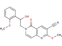 6-[2-hydroxy-2-(2-methoxyphenyl)ethyl]-2-methoxy-5-oxo-5,6-dihydro-1,6-naphthyridine-3-carbonitrile